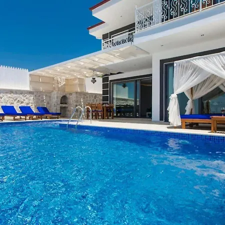 Uezuemlue 3 Bedroom Secluded With Private Pool Hot Tub Kalkan